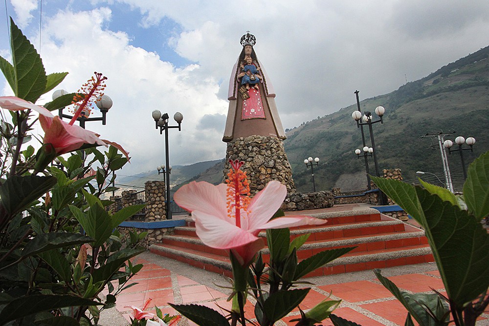 La imagen de la Virgen del Carmen, en la entrada al pueblo / Foto: Jorge Castellanos