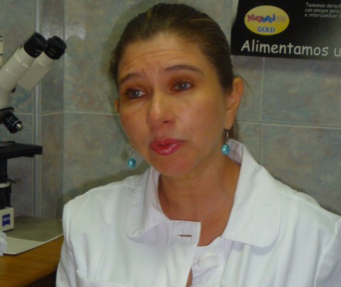 Dra. Angélica Páez, oncóloga pediátrica del Hospital Central
