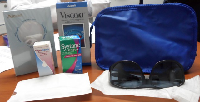 En el primer envío llegaron 24 kits que se componen de un lente intraocular, una solución viscolastica y el kit post operativo