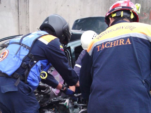 Parte de las atenciones realizadas por PC Táchira, durante el fin de semana.