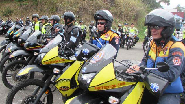 Parte de la unidades motorizadas que se desplegarán.