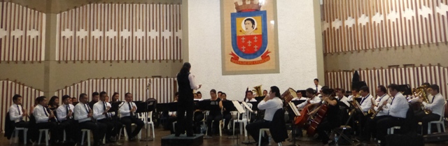 Banda Oficial de Conciertos durante magistral intervención.