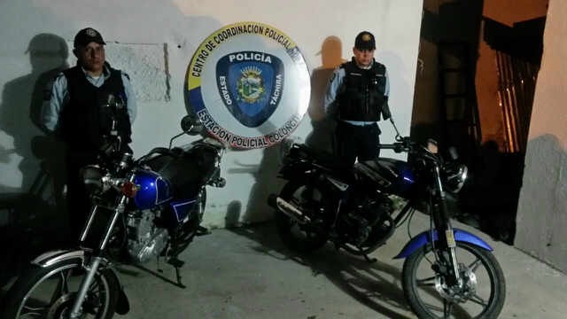 En Coloncito fueron retenidas dos motos tras intenso tiroteo