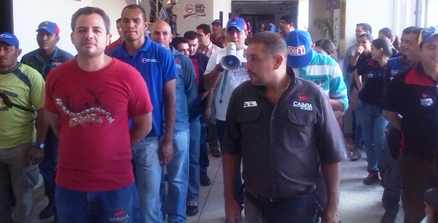 Trabajadores de Caimta listos para conformar los cuerpos combatientes activos