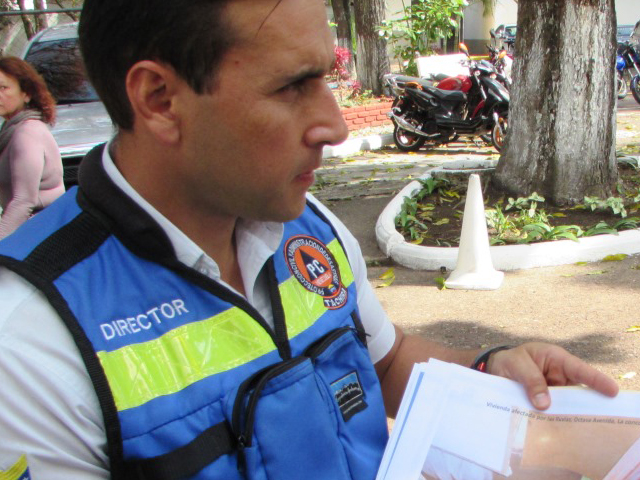 Yesnardo Canal, explicó que las atenciones que realizaron los funcionarios de PC Táchira fueron de primera.