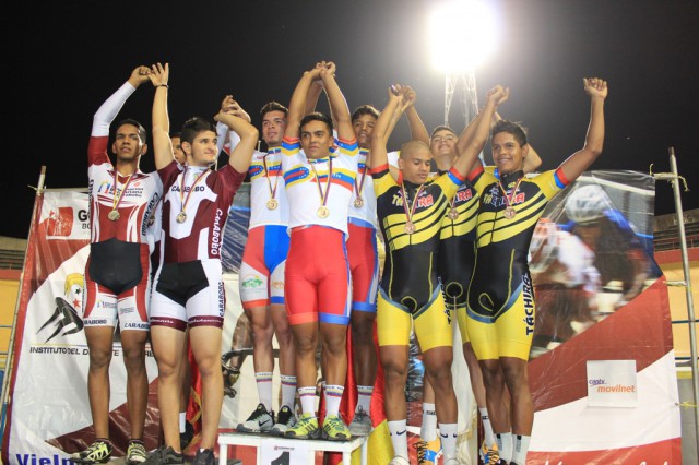 Aragua se llevó el oro en la Velocidad por Equipos Imagen: Edgar Rico / Prensa IDT