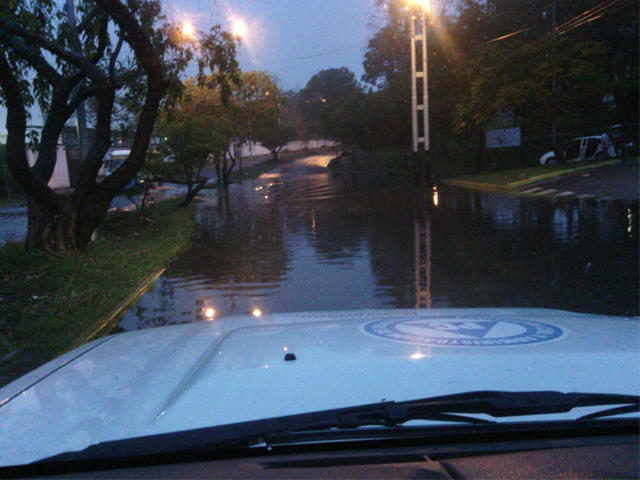 Vías afectadas que dejó las lluvias del fin de semana.