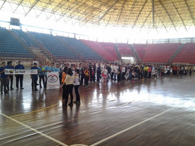 Participación en  la III Liga Laboral de Entes Centralizados  y Descentralizados de la Gobernación del Táchira. Imagen: Pedro Miranda / IDT Prensa 