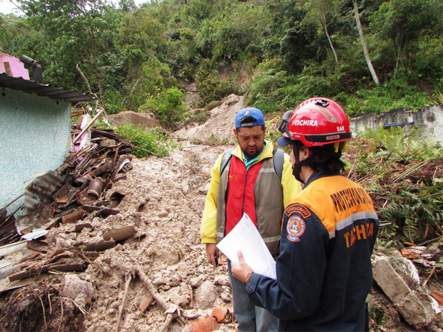 Parte de las inspecciones realizadas en el sector la Piedra de Jurungo.