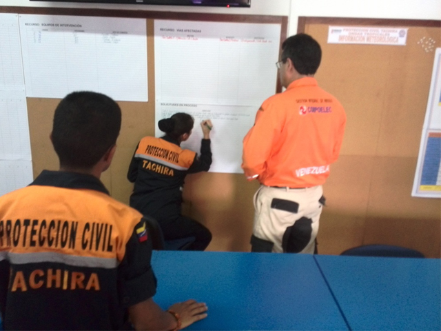 Instalada la Sala Situacional en PC Táchira.