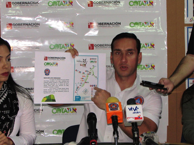 Parte de las declaraciones del Director de PC Táchira, Yesnardo Canal.