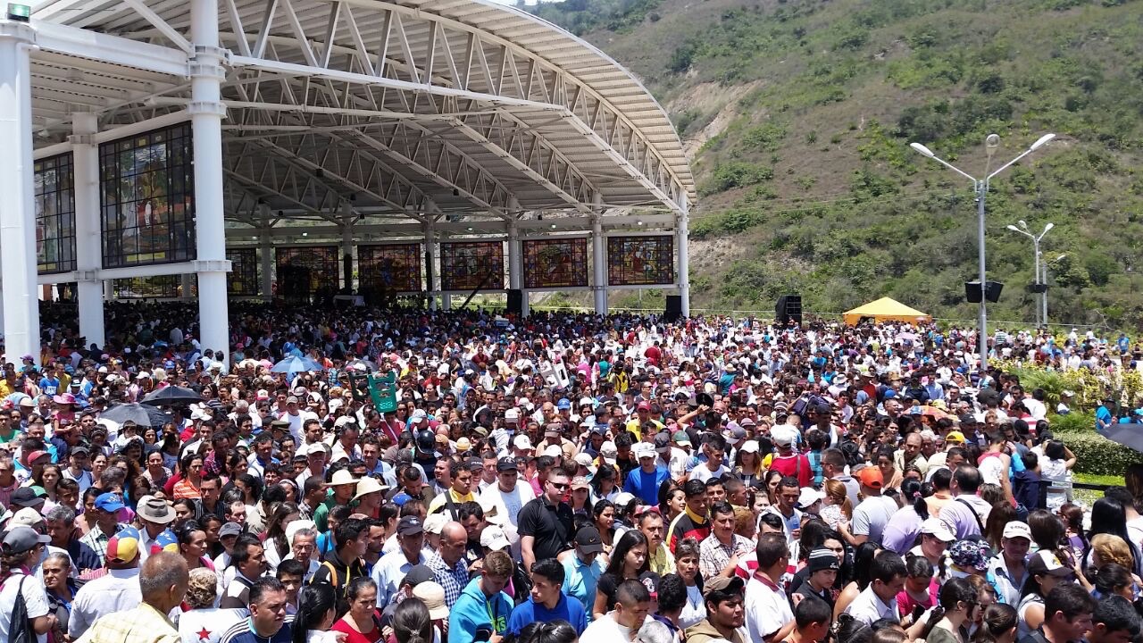 El Santuario de la Grita fue punto de concentración para miles de feligreses