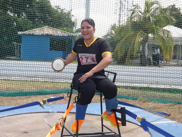 Luisa Guerrero disputó lanzamiento de disco con medalla para el Táchira Imagen: Lía Calderas Prensa IDT