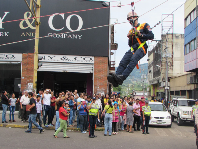 Parte de las actividades realizadas durante el Simulacro de Evacuación.