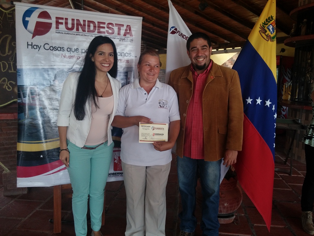 Dulce Contreras, propietaria de la Posada Doña Rita, en el Cobre, fue una de las beneficiadas.
