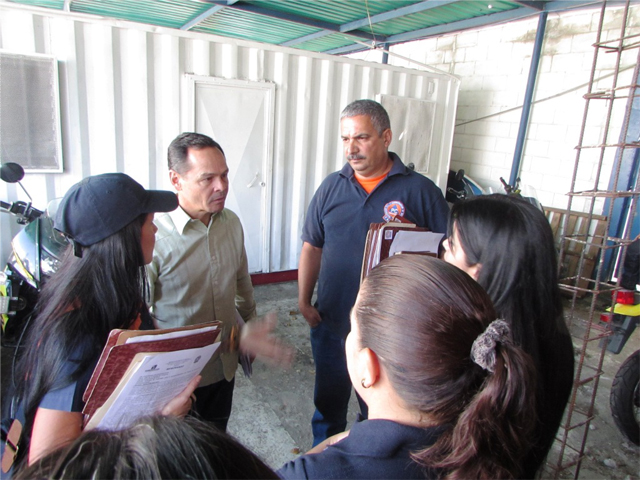 El gobernador realizó un recorrido de las instalaciones de PC Táchira. 