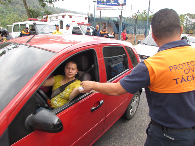 Parte del despliegue realizado por el personal de PC Táchira.