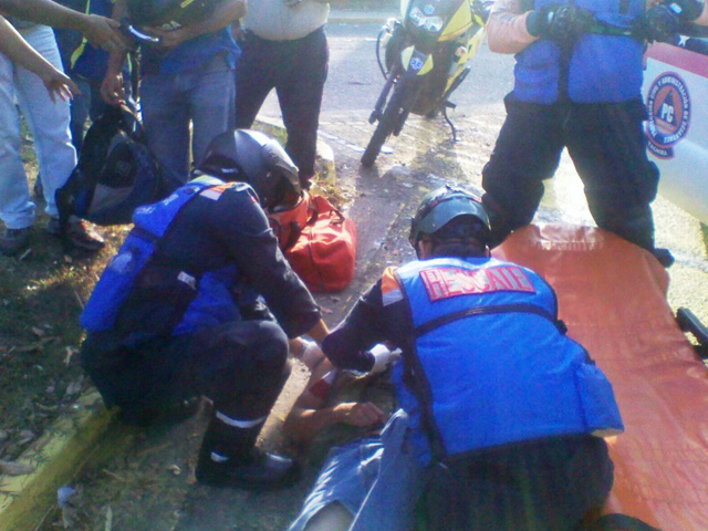 Parte de las atenciones realizadas por el personal de PC Táchira durante la Feria Internacional de San Sebastián.