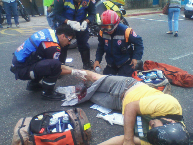 Parte de las atenciones pre hospitalarias que realiza el personal de PC Táchira diariamente.