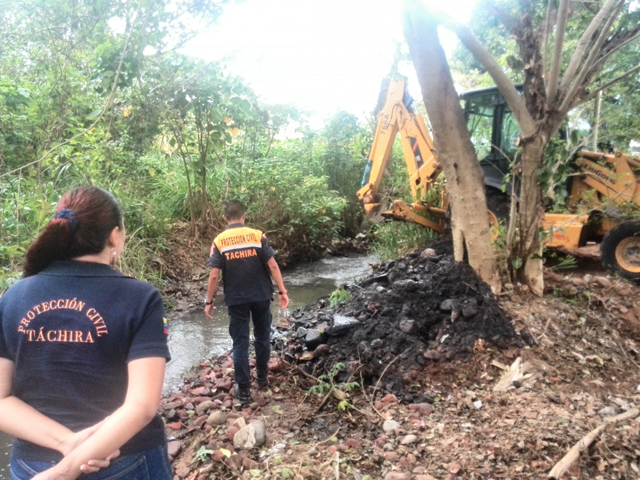 Parte de los trabajos que se vienen realizando en las Quebradas. 