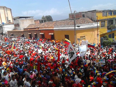 Calles de San Cristóbal se vieron llenas de alegría revolucionaria