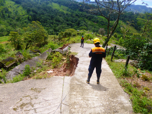 Parte de la inspección realizada en el sector La Blanca. 