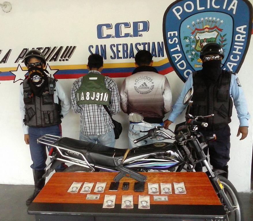 Los dos delincuentes fueron capturados en la Redoma del Educador