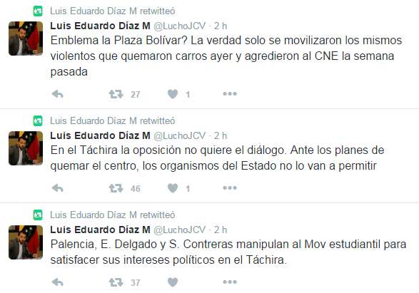 Director de Política denunció públicamente a opositores políticos terroristas 