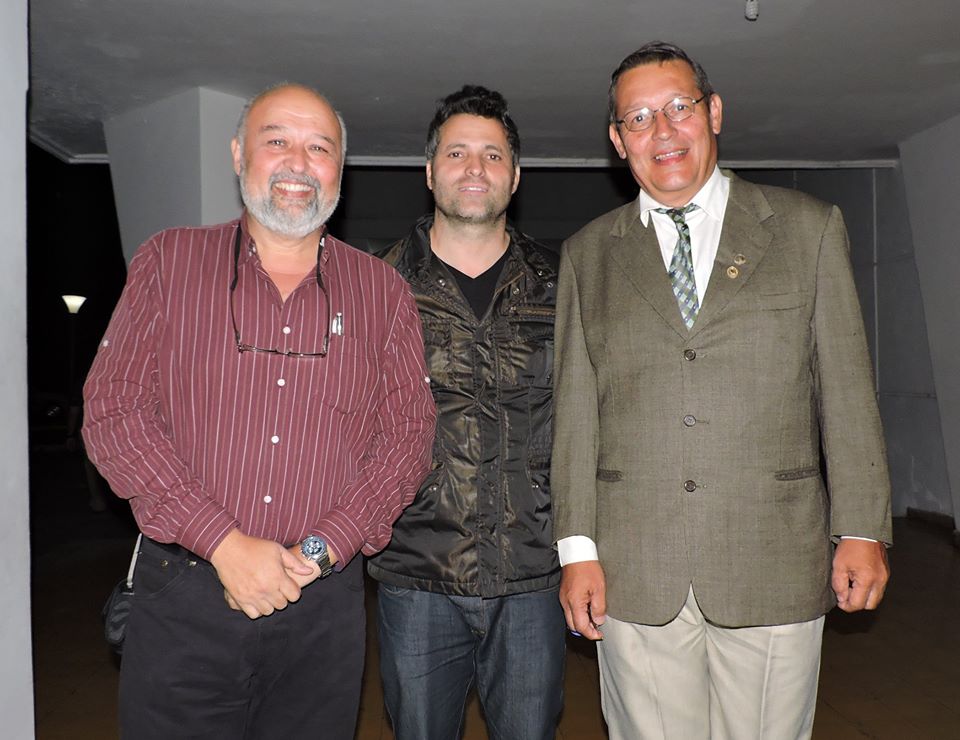 Oscar Duque Junto a Noel Bracamonte y Eduardo González