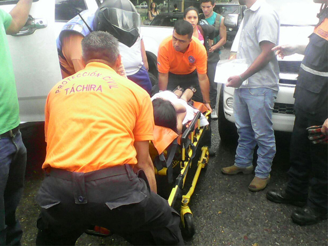 Atención realizada por el personal de PC Táchira.