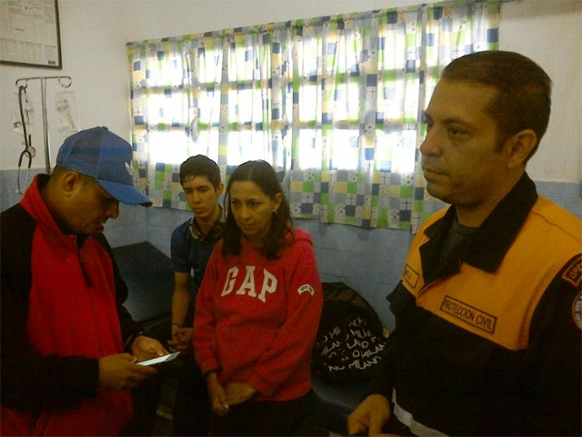 Momento en el cual eran valorados en enfermería de PC Táchira.