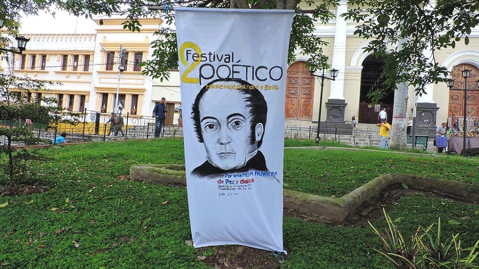 Pendón Artesanal del segundo Festival Poético en honor a Andrés Bello