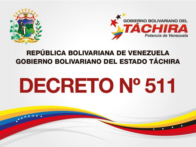 Decreto 511, promulgado por el gobierno regional.