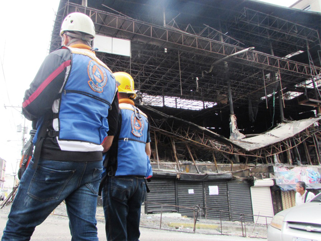 Personal de PC Táchira que se hizo presente para la evaluación del C.C. Doña Teresa. 