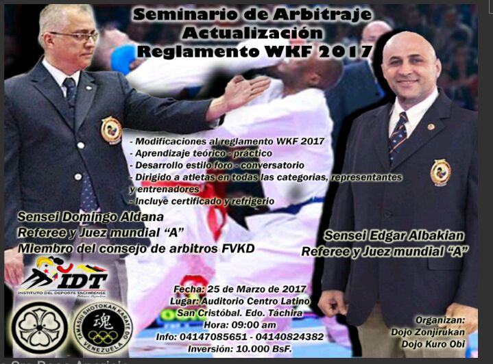 IMG Seminario Karate-Do 25 marzo Táchira