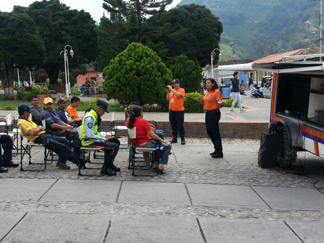 Charlas realizadas por parte del personal de PC Táchira en los municipios. 