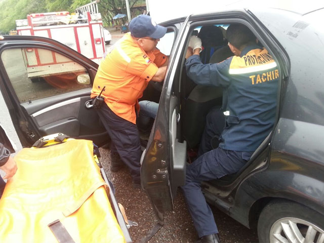 Parte de las atenciones realizadas por el personal de PC Táchira.