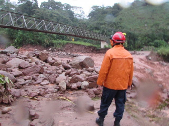 Inspección realizada por el personal de PC Táchira al sector Pan de Azúcar. 