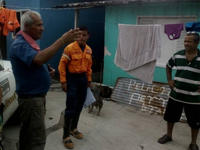 Parte de las inspecciones realizadas por personal de PC Táchira a las viviendas afectadas.