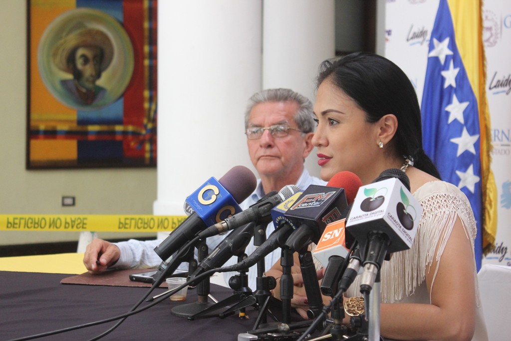 Laidy Gómez, gobernadora del estado Táchira. Foto: DIRCI. 