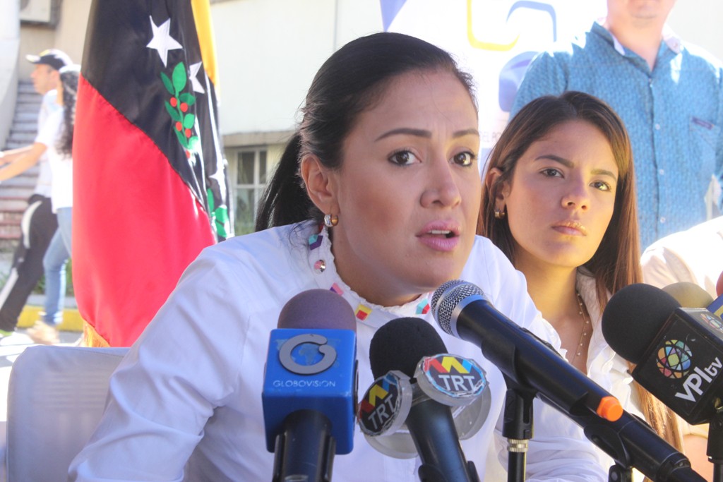 Laidy Gómez, gobernadora del estado Táchira. Foto: DIRCI. 