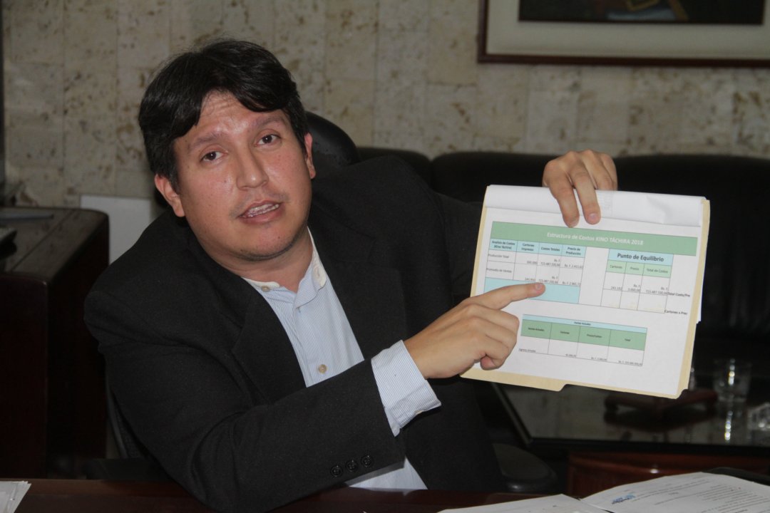 Yiorman Contreras, presidente de la Lotería del Táchira. Foto: Prensa Lotería del Táchira.
