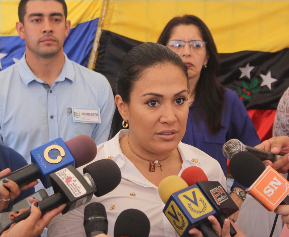 Laidy Gómez, gobernadora del estado Táchira. Foto: DIRCI - José Ramírez. 