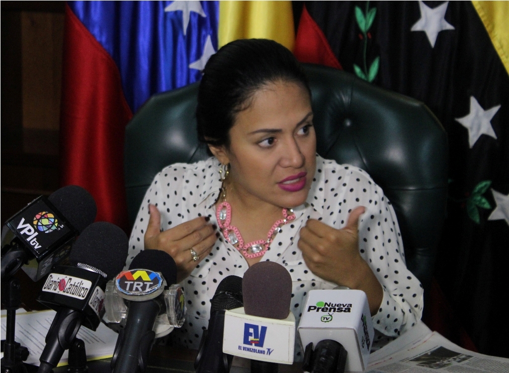 Laidy Gómez, Gobernadora del estado Táchira Foto: Prensa Dirci