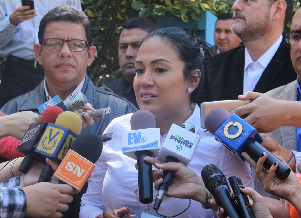 Laidy Gómez, gobernadora del estado Táchira. Foto: Prensa DIRCI - José Ramírez. 