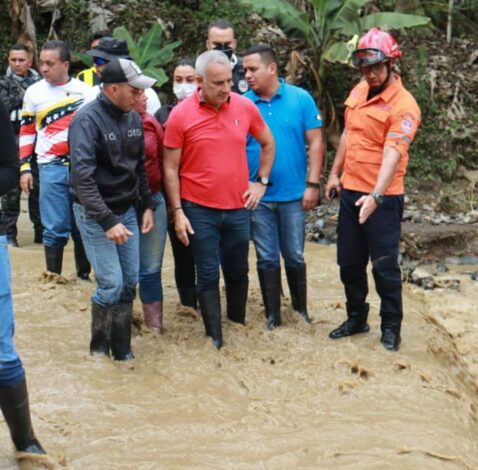 Ejecutivo regional continúa despliegue en zonas afectadas por precipitaciones