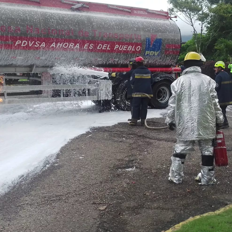 Protección Civil Táchira activó simulacro por derrame de combustible