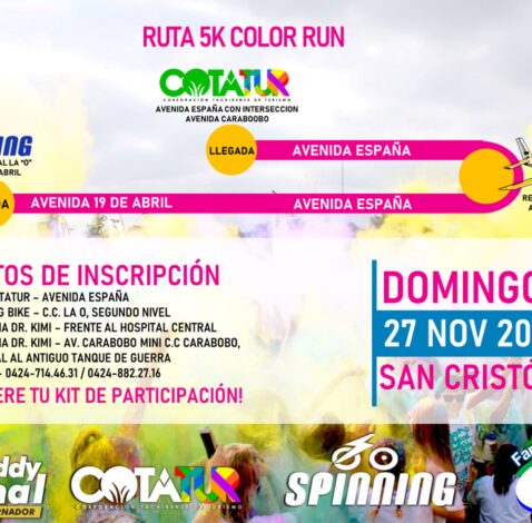 Cotatur invita a vivir la magia del 5K Color Run 2022