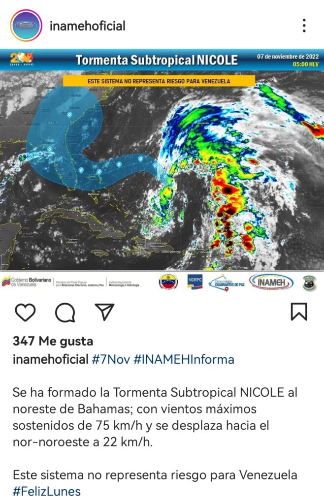 Seguirán presentándose precipitaciones en el Táchira
