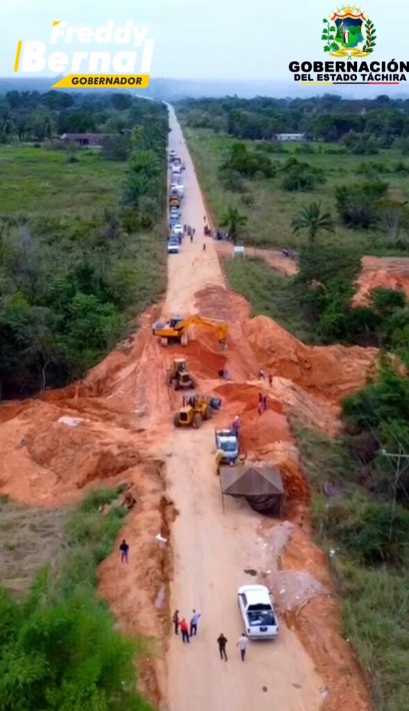 Avance de ejecución de trabajos en la Machiques - Colón